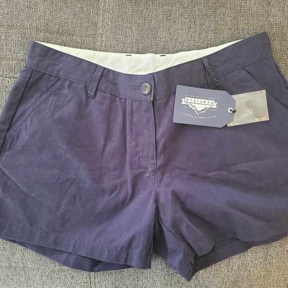 Women's Penfield Navy Shorts - 100% Cotton Super Comfy With Front & Back Pockets - Picture 1 of 4